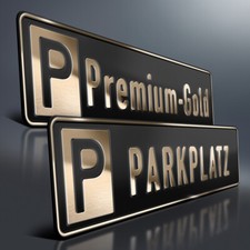 Parkplatzschild Premium | GOLD