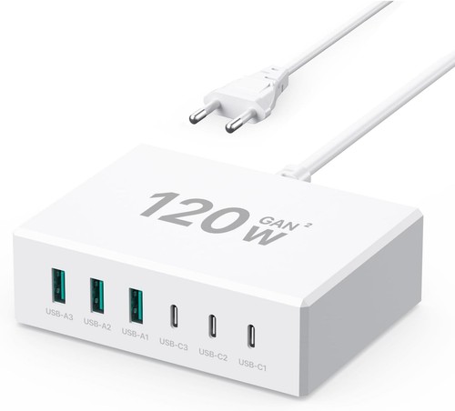Usb ladestation 120w gan - c,