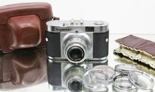 ANALOGE KAMERA VOIGTLÄNDER Vito B Color Skopar 50mm/ F3.5 incl. FILTERSET Tasche