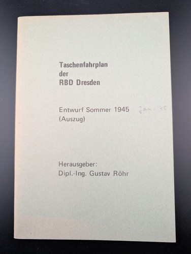 Taschenfahrplan 1945 reprint - 1945,