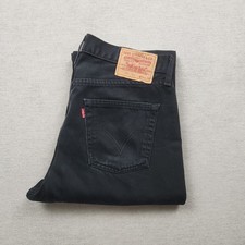 Levi's 751 02 Vintage Herren Jeans Hose W34 L30 Denim Schwarz Straight Regular