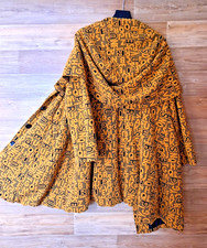 in sein mit Mantel von New Jersey - Gr.1 - Lagenlook-Kapuze-gelb/schwarz-Jacke