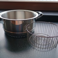 AMC original Siebeinsatz Dampfgartopf für Ø 24cm + Dampfkorb Ø 18cm- TOP Zustand