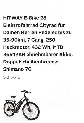 Hitway city bike zoll 36 - hitway, 28