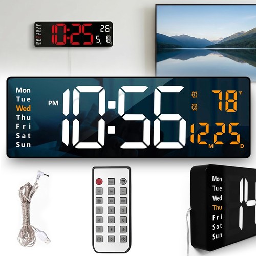 Led digitale wanduhr - led,