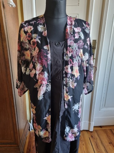 Chiffon überwurf schwarz - chiffon,