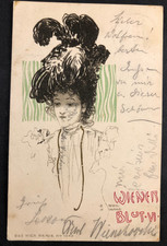 AK - Künstlerkarte Raphael KIRCHNER (1875 - 1917) Wiener Blut VI - gel. 1900