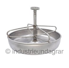 Ferkelschale Ferkel Futterschale Schweine Edelstahl Futtertrog 2L mit Spannhaken