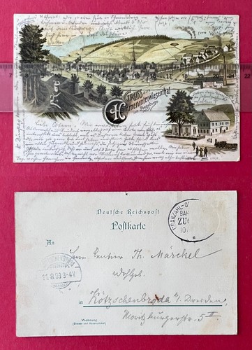 Litho hammerunterwiesenthal - ak,