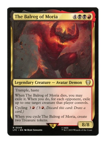 Mtg the balrog moria - mtg,