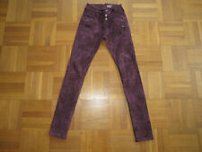 Jeans, Damen, Peace and Love, weinrot, Größe XXS, Jolie