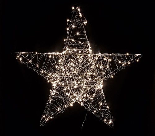 Led weihnachts stern silber - stern,