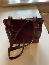 braune Echt-Leder Damen Handtasche von Goldpfeil
