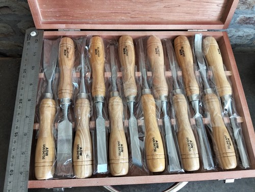 12er set holzschnitzbeitel - set,