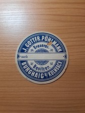 ☆☆Bieretikett Brauerei J. Gottfr. Pöhlmann Burghaig bei Kulmbach um 1900☆☆ HH