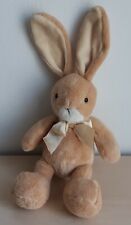 TEDDY HERMANN PLÜSCH HASE BUNNY RABBIT MIT SCHLEIFE CA. 22 CM - UNBESPIELT - 