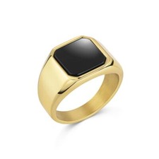 Herren Ring Gold vergoldet