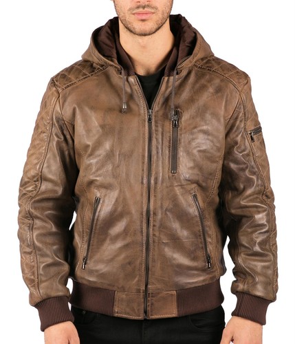 Herrenjacke 100 echtleder - 100%,