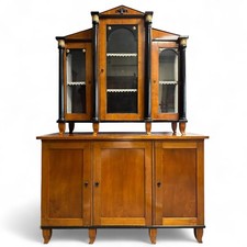 Biedermeier Buffet Aufsatz Kommode Vitrine Bücherschrank Anrichte Glasvitrine