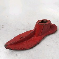 Massiv Eisen Antik Schuhleiste Industrie Deko Rot Schuhmacher