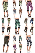 Damen 3/4 Camouflage Hose