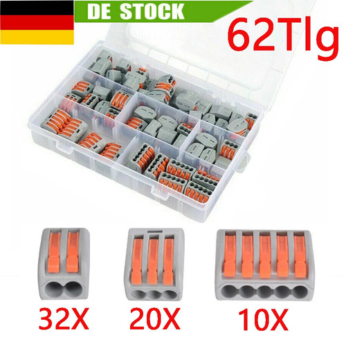 62tlg klemmen für wago - für,