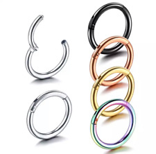 Nasenpiercing Piercing Clicker Ohr Helix Septum Nase Ring Lippe 1,2mm  8,10 mm