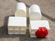 MWH Tisch Fußkappen Set / weiß 4st. D= 38mm 2.Wahl 79484