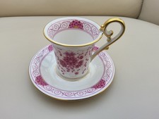 Porzellan Mokkatasse Kaiser Porzellan 2tlg. Dekor Petersburg / Indisch Purpur 