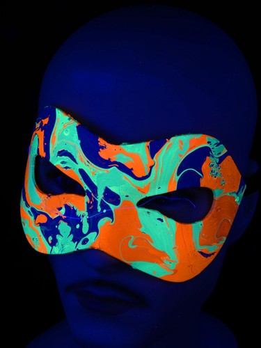 Schwarzlicht psywork maske - schwarzlicht,