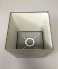 Lampenschirm Stoffschirm Lampe Tischlampe Pendellampe Leuchte GRAU BRAUN 18x18