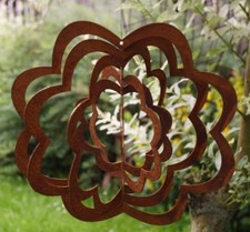 Edelrost Windspiel Spirale
