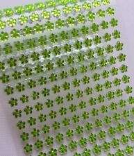 198 Selbstklebende Blumen 6mm Glitzersteine Bordüre Strasssteine Basteln Grün