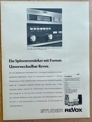 Revox verstärker b251 - revox,