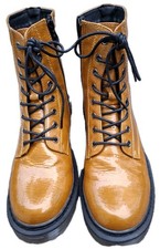 Stiefeletten, Boots, Gr. 38, Lack, senfgelb, supi ???