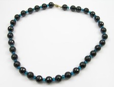 Kette Collier schwarze Kugel