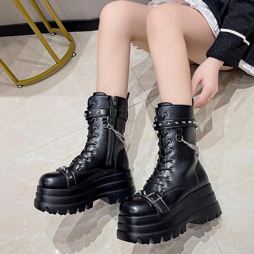 Damen stiefeletten gothic - stiefeletten,