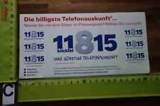 Alter Aufkleber Post Telefon Handy Mobilfunk KLICKTEL Telefongesellschaft