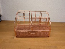 Schreibtisch Organizer metall Rosegold Mädchen Stifte Kosmetik