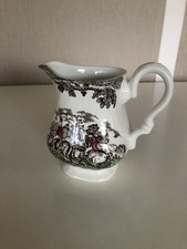 Myotts Country Life Bunt Staffordshire Ware England Milchkännchen 10 cm 