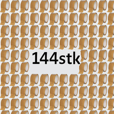 144 x Packband PP leise abrollend 66 m x 50 mm, braun