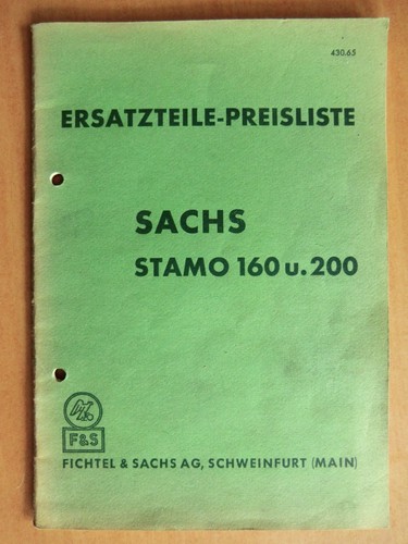 Ersatzteilliste sachs stamo - ersatzteilliste,
