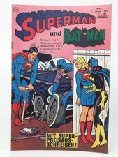 Superman Batman Heft 1  1969 ehapa Verlag  Zustand 1-2