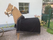 Pferdedecke Abschwitzdecke schwarz  ohne Gurt 155cm