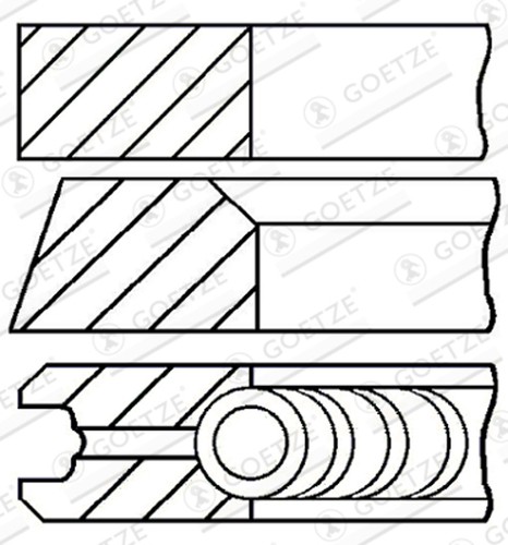 Kolbenringsatz goetze engine - kolbenringsatz,