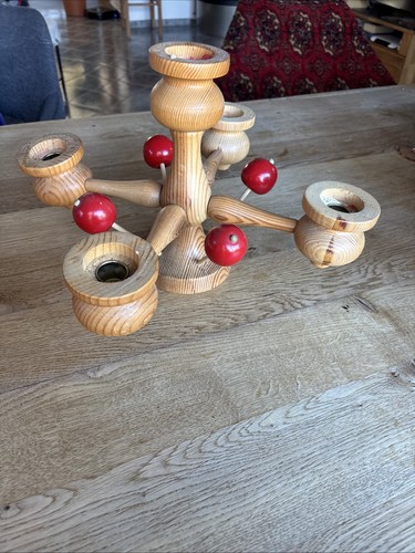 Kerzenständer handarbeit holz - kerzenständer,