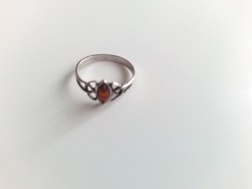 Bernstein echt silber ring - echt-silber,