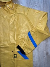 GUY COTTEN Retro Friesennerz Regenmantel Regenjacke Gummijacke vintage 80er