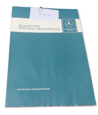 Bedienungsanleitung Mercedes Modelljahr 1970 PKW-Typen USA Ausführung  ma0810377