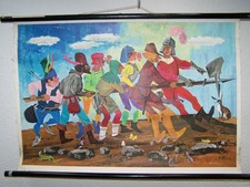 Alte große BRD Lehrtafel Die